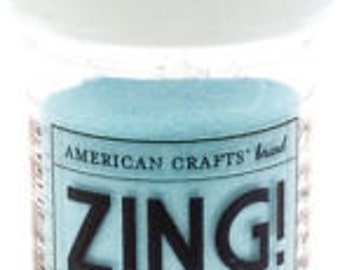 Opaque Powder Colored Embossing Powder, Zing Embossing Powder, 1 oz Jar, Powder light blue/green Powder