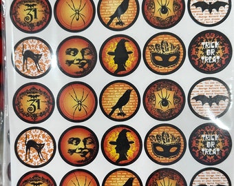 Package of 65 1 inch Halloween Bottle Cap images by Bottle Cap Inc.