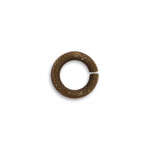 4 pieces 12mm Heavy Rope Jump ring, Brass Jump Rings, Vintaj Natural Brass Item JR115