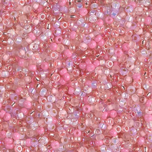 11/0 Pretty in Pink Mix Miyuki Seed Beads 9.8 grams 11-MIX-03