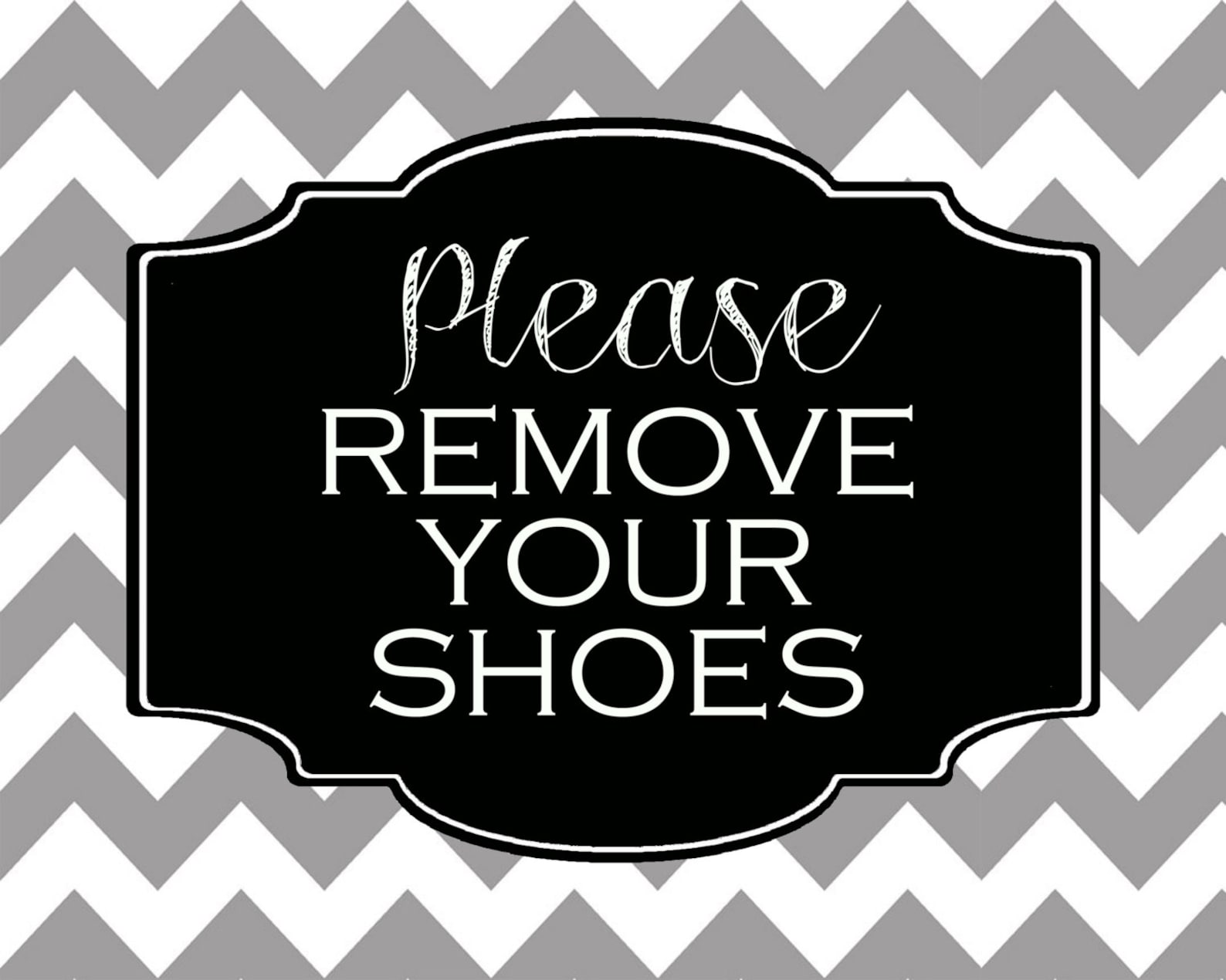 Please Remove Shoes Sign Printable