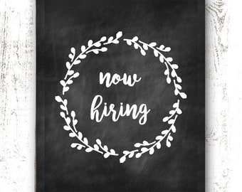 Help Wanted Sign Printable - Etsy