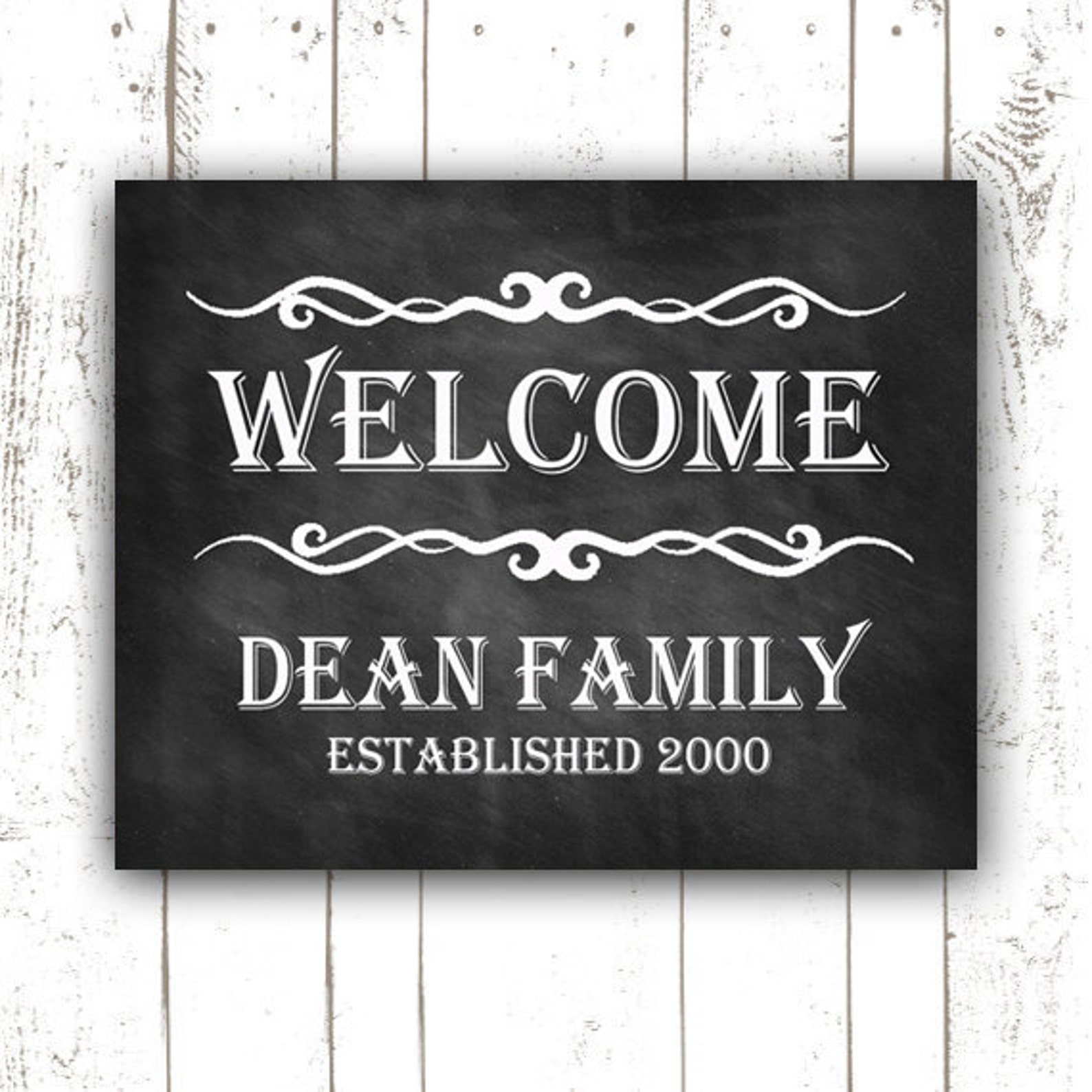 Printable Family Established Sign Sign Chalkboard Etsy Canada