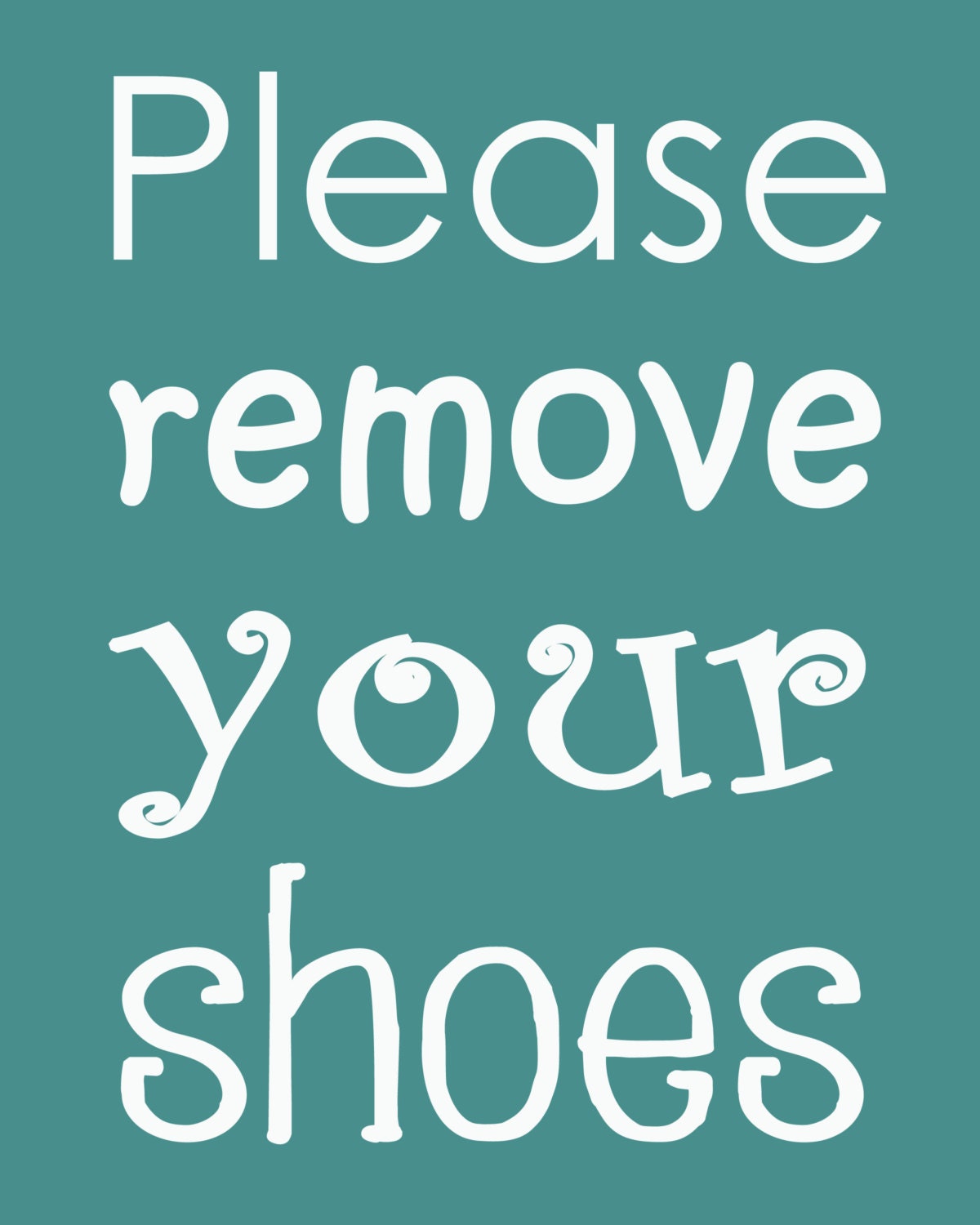 Free Printable Please Remove Your Shoes Sign Printable