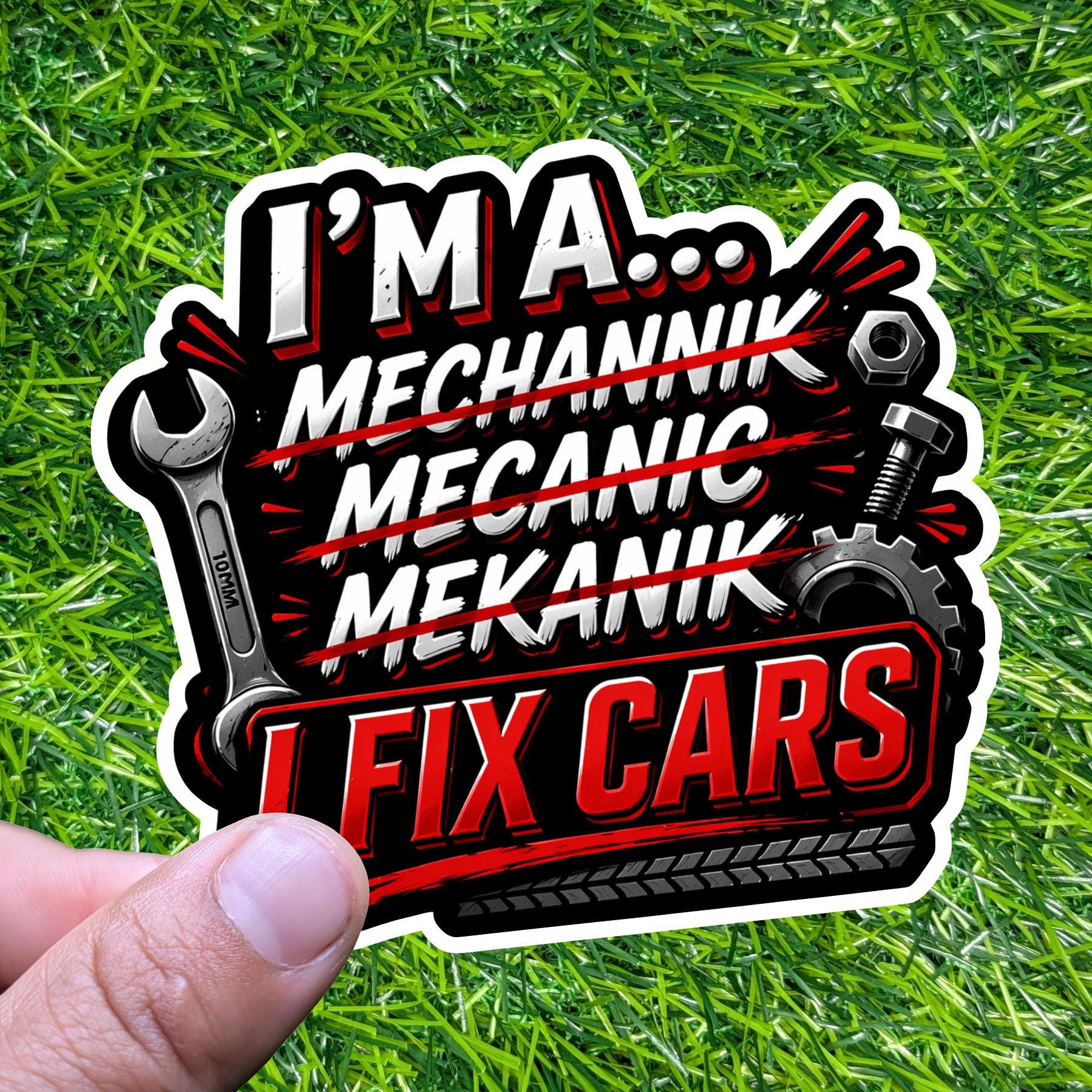 I Fix Cars Decal, Funny Mechanic Sticker, Auto Technician Humor Gift - Etsy