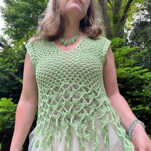 Crochet Top Pattern: Fairie Garden Top