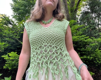Patroon gehaakte top: Fairie Garden-top