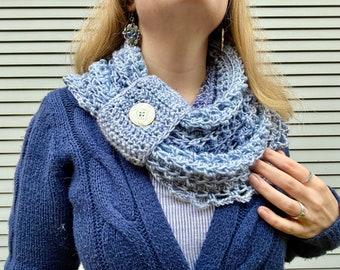 Crochet Cowl Pattern: Whisper Cowl