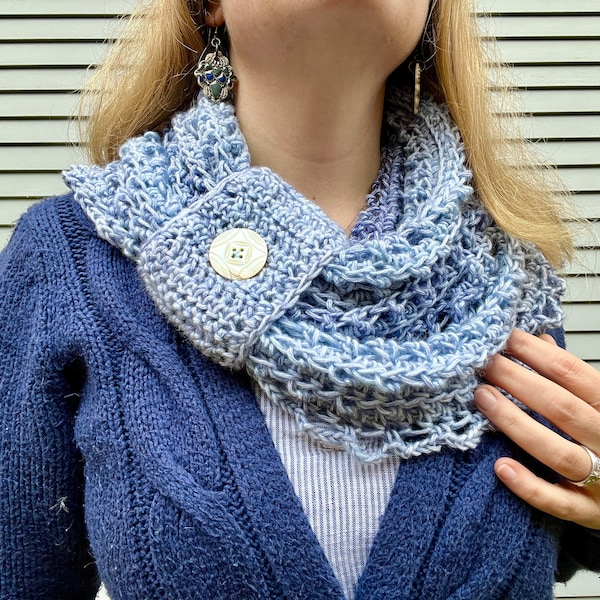 Crochet Cowl Pattern: Whisper Cowl