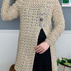 Crochet Sweater Pattern: Best Buttons Sweater image 4