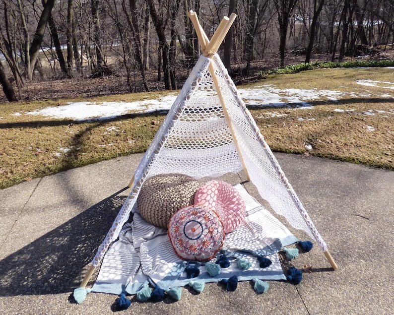 Crochet Pattern: Lace Tent imagem 9