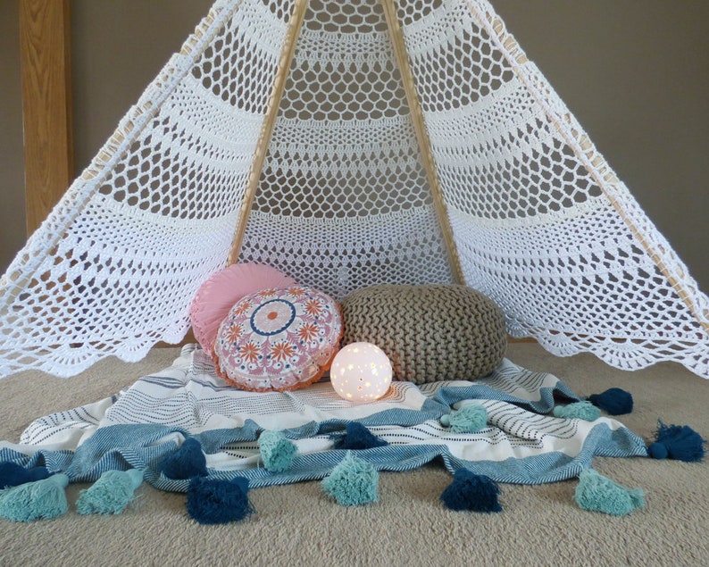 Crochet Pattern: Lace Tent imagem 5