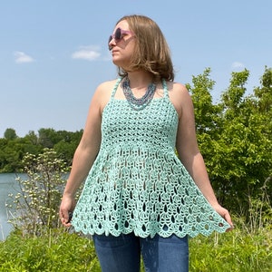 Crochet Tank Top Pattern: Tributary Top