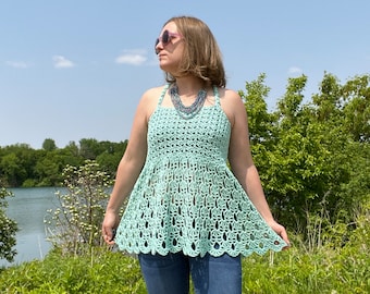 Crochet Tank Top Pattern: Tributary Top