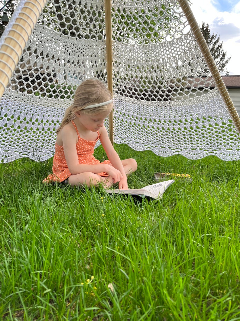 Crochet Pattern: Lace Tent imagem 2