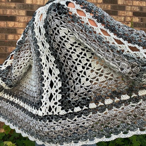 Crochet Cardigan Pattern: Outside the Blocks Cardigan