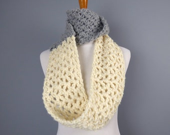 Crochet Scarf Pattern: Two-Timer Infinity Scarf