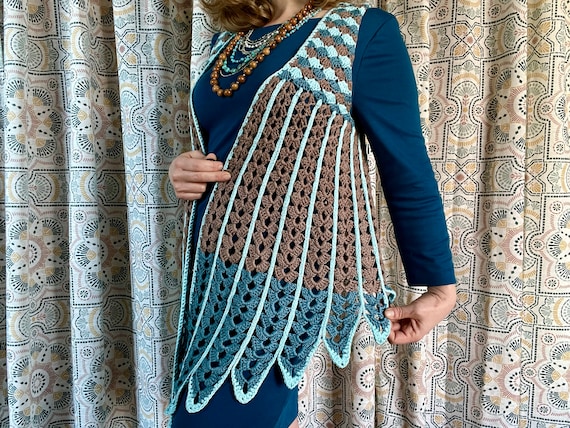 新品タグ付　MEDI SHELL MOTIF CROCHET KNIT VEST MEDI SHELL MOTIF CROCHET KNIT VEST