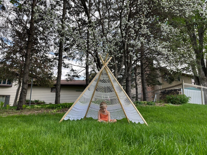 Crochet Pattern: Lace Tent imagem 1