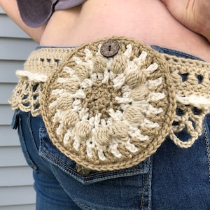 Modèle de ceinture au crochet: Pack de hanches au point perlé image 5