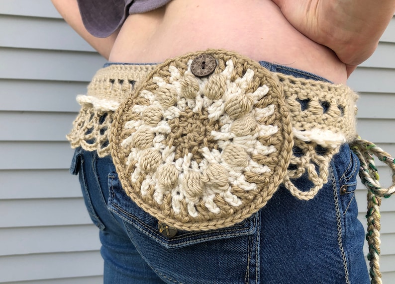 Crochet Belt Pattern: Bead Stitch Hip Pack image 5