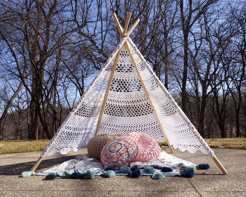 Crochet Pattern: Lace Tent imagem 3