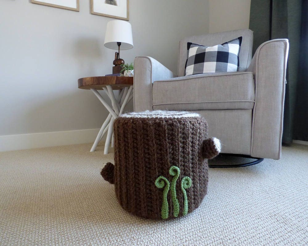 Tree stump pouf online
