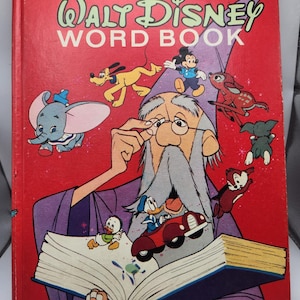 Vintage Golden Book The Giant Walt Disney Word Book 1971