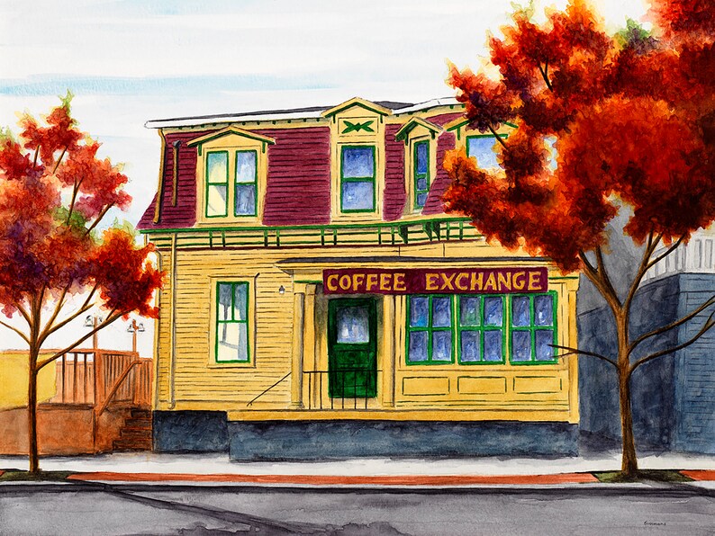 Coffee Exchange Providence Rhode Island Coffee House Etsy