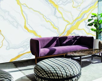 Luxury Gold Marble Wallpaper Abstract Geometric Wall Art Modern Interior Decor Bedroom wallpaper Living room decor Removable wallpaper