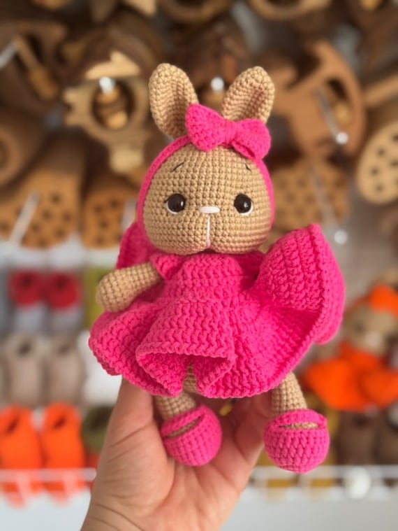 Juguetes de animales tejidos a mano para bebés, ecológicos, suaves