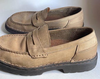 Timberland Penny Loafers Tan Leather Size 8M