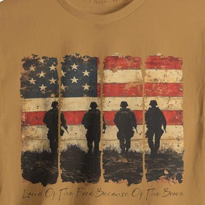 Patriotic Veteran Tribute Tee, American Flag Shirt, Memorial Day Apparel, Independence Day, for him her, USA, 4th of July, American pride