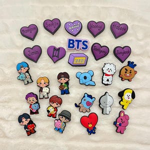 kpop group inspired shoe charms for clogs/phone - UK stock