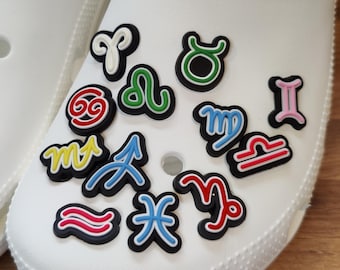 Astrology / Star Sign / Zodiac Sign Charms for shoes / clogs/ slippers / phone