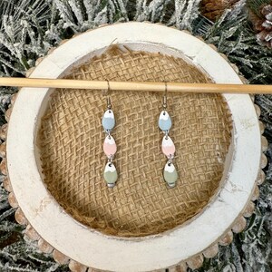 Christmas Lights Dangles | String Lights Dangle Earrings | Christmas Dangle Earrings | Holiday Dangle Earrings