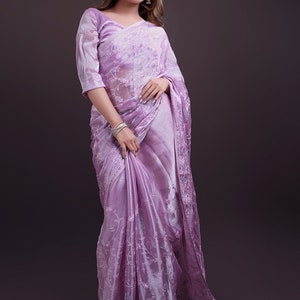 Soft Jimmy Chu Saree with Swarovski