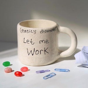 Custom Ceramic Mug/ Personalized Mug/ Handwritten mug / Custom Gift / Custom Pottery Cup/Whimsical Mug/ Custom Pottery/ Name Mug