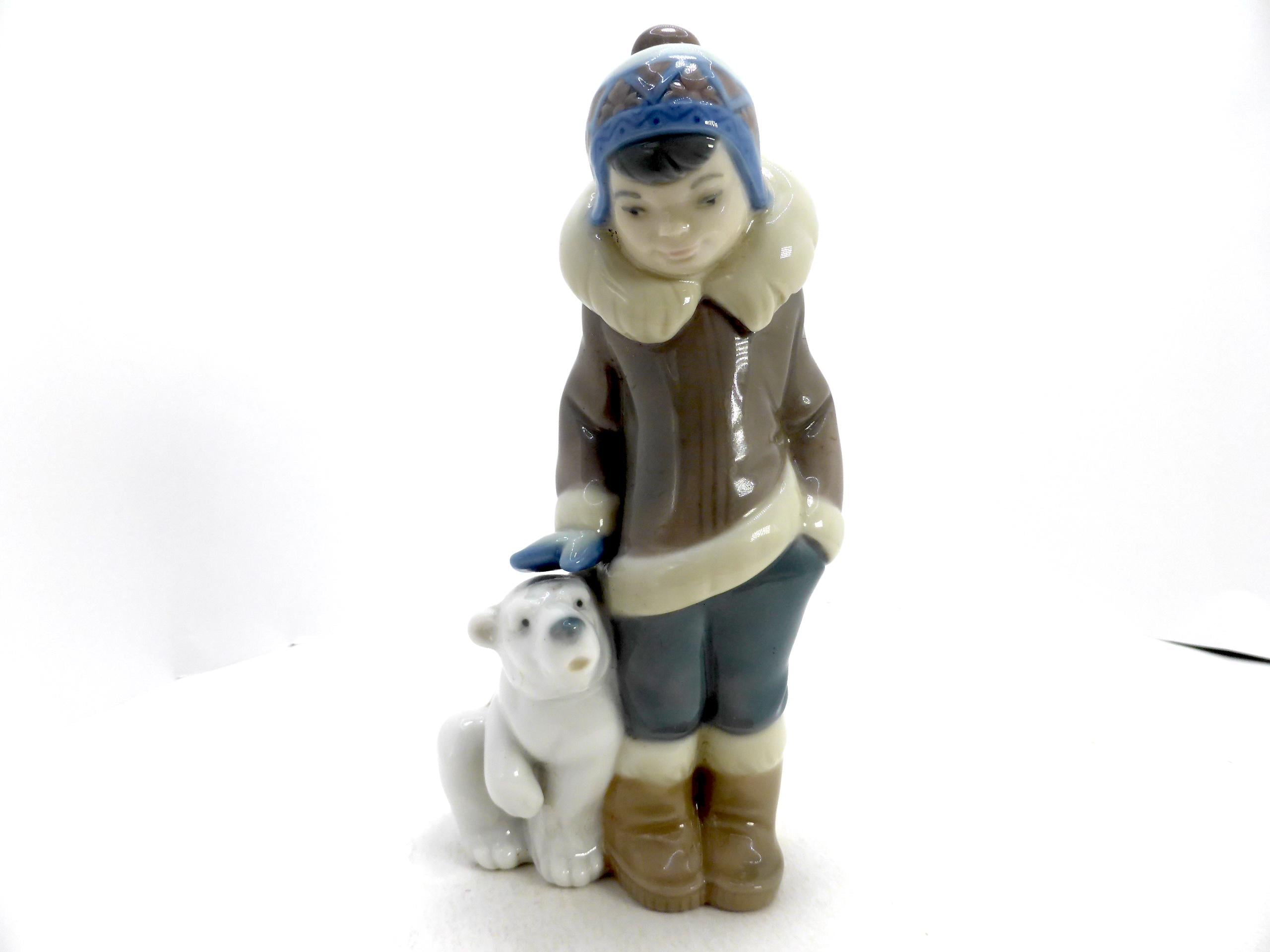 Lladro Polar Bear and Eskimo - Etsy