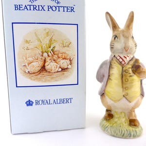 Royal Albert MR BENJAMIN BUNNY Beatrix Potter Figure  Bp-6a  Delightful model in excellent condition - Boxed