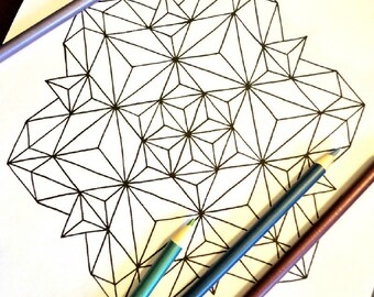 Let Your Individuality Sparkle - Snowflake Mandala Coloring Page - Instant Download PDF