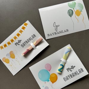 バイラム カード、バイラム マネー カード、バイラム カード、マネー カード、イード ムバラク カード、バイラム ギフト、ヘディエ カード、子供向けのイード ギフト バイラム カード