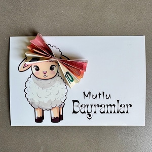 8x karty Bayram, Bayram, karty pieniężne Bayram, pocztówka, karta pieniężna, Bayram hediyesi, prezenty Bayram