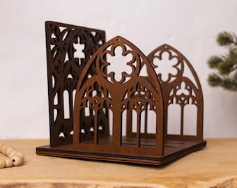 Unique book stand wood: Desk bookshelf unique, Design bookstand, Elegant Book Stand, Book organizer personalized