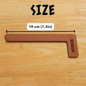 Book genre shelf dividers, Home library dividers, Bookshelf dividers personalized, Bookshelf dividers custom, Book separators image 8