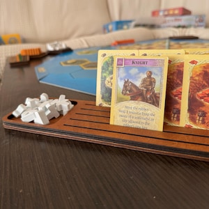 Board game card holder, Board game player trays, Board game card organizer, Games night tray, Board game card storage, Game card stand