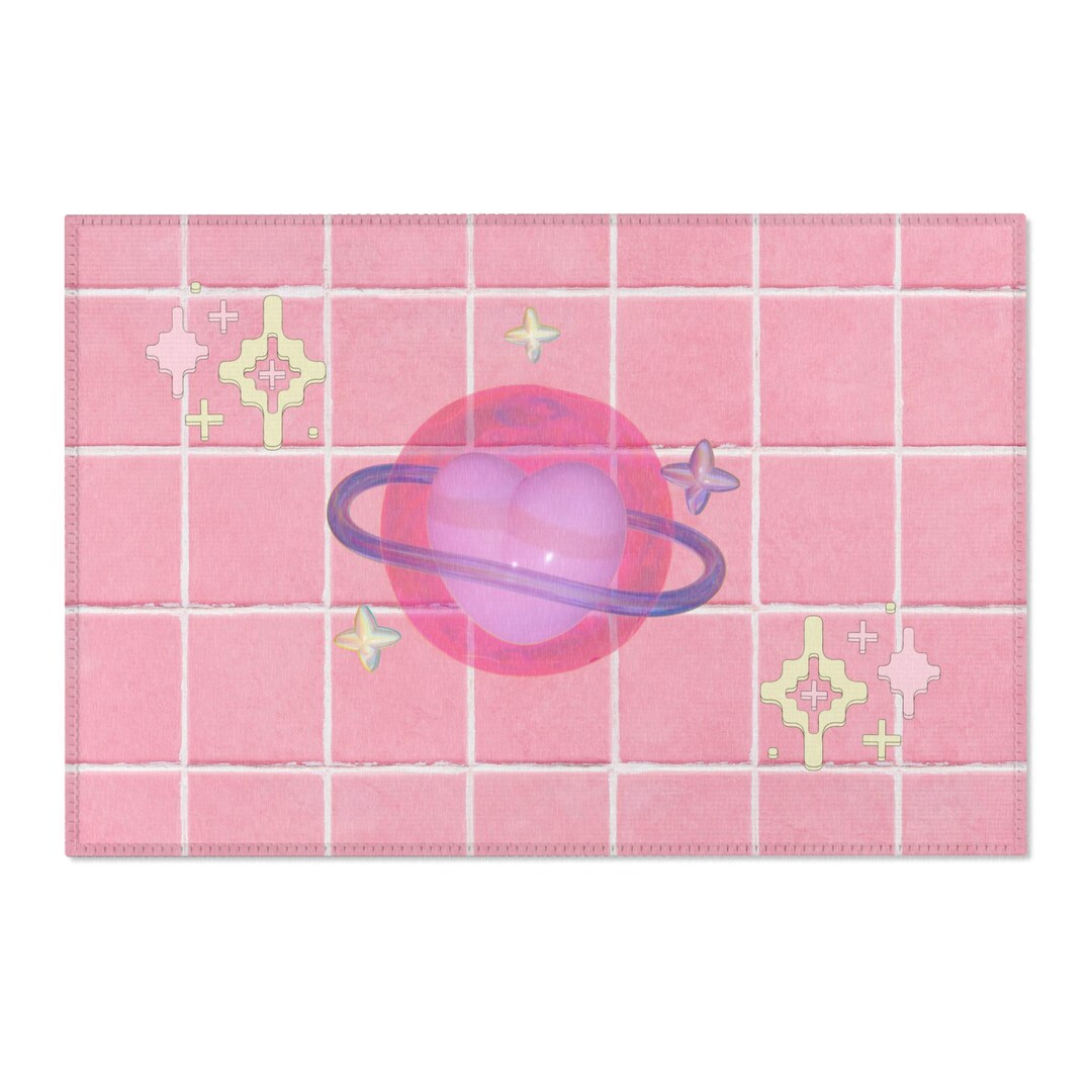 Astroy Boy Rug Astro Themed Area Rug - Pink Galaxy Design for Cosy Home Decor, Space ...