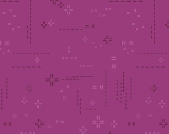 Orchidberry, Decostitch, Geometric, AGF Studio, Purple, Plus, Cross, Stitch, Designer, Cotton, Art Gallery Fabrics, Unisex, In Custom Cuts