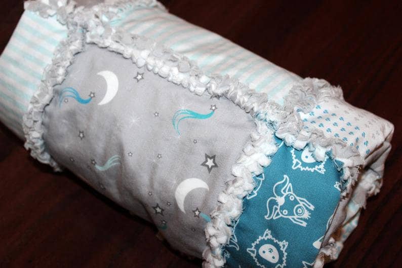 Red White Blue Grey Quilt Kit Rustic Organic Quilt Kit Etsy