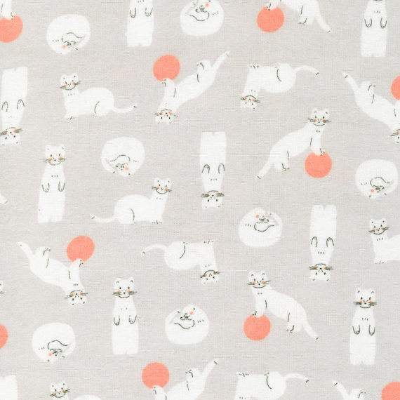 Organic Flannel, Winter Forest, Stoats, Grey, Gray, Baby Girl, Baby Boy, Unisex Fabric, Cotton Flannel, Cloud 9 Fabrics, In Custom Cuts